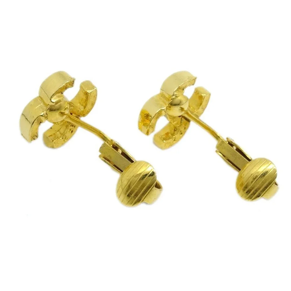 Chanel Mini CC Earrings Clip-On Gold